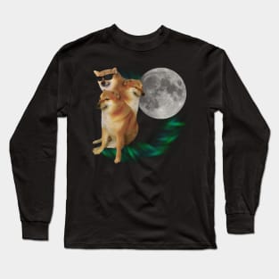 3 Cheems Moon v.2 Long Sleeve T-Shirt